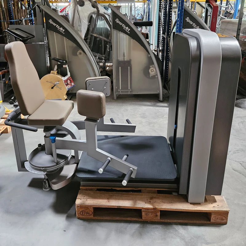 Milon Milcanic Adduktorenmaschine, Hip Adductor, Rahmenfarbe Silber, Verkleidung Anthrazit, gebraucht - überholter Zustand