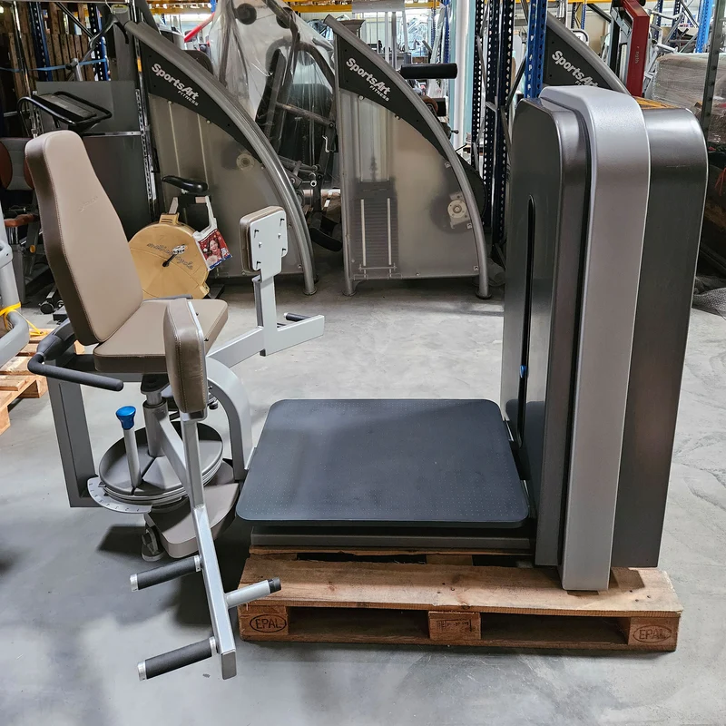 Milon Milcanic Adduktorenmaschine, Hip Adductor, Rahmenfarbe Silber, Verkleidung Anthrazit, gebraucht - überholter Zustand