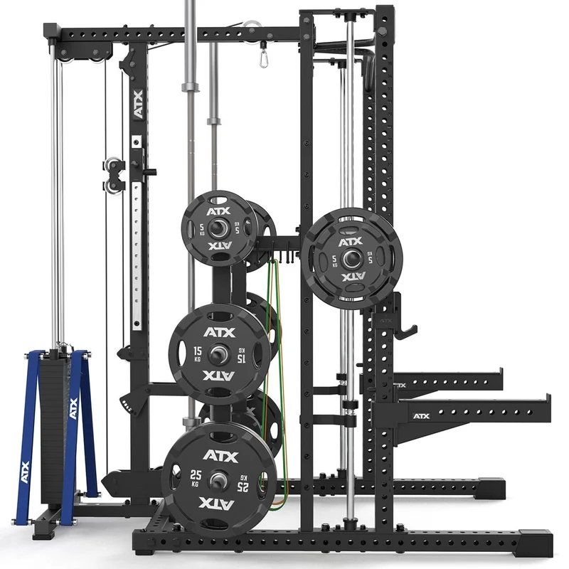 ATX Multipresse-Rack MPX-780 Komplettstation mit Latzugstation - 125 kg Steckgewichte