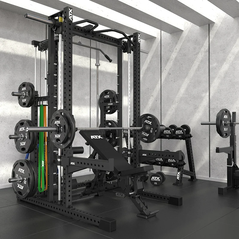 ATX Multipresse-Rack MPX-780 Komplettstation mit Latzugstation - 125 kg Steckgewichte