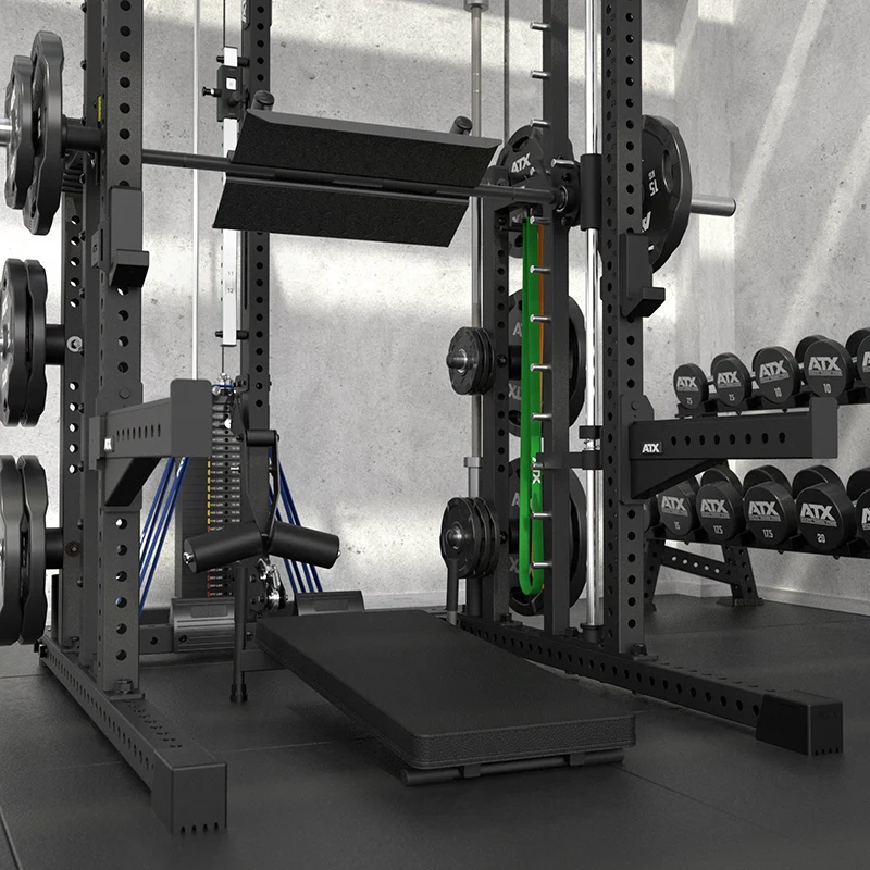 ATX Multipresse-Rack MPX-780 Komplettstation mit Latzugstation - 125 kg Steckgewichte
