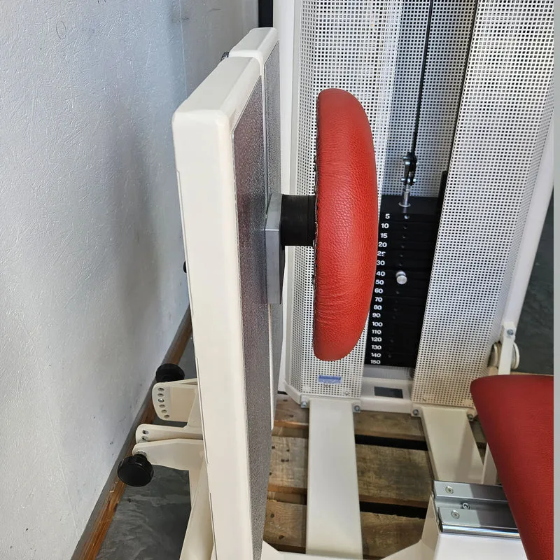 Dynamed Funktionsstemme Kombi Sitzend-Liegend, 150kg Gewichtsblock, mit Kippkreisel, Beinpresse verstellbar, Stolzenberg, Rahmen Weiß, gebraucht - überholter Zustand