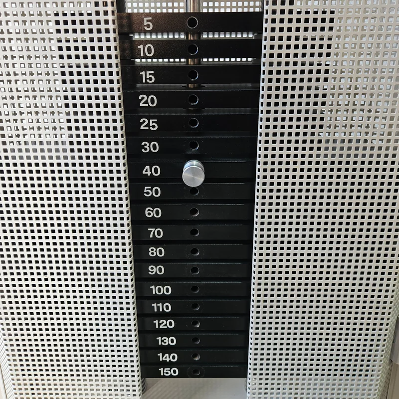 Dynamed Funktionsstemme Kombi Sitzend-Liegend, 150kg Gewichtsblock, mit Kippkreisel, Beinpresse verstellbar, Stolzenberg, Rahmen Weiß, gebraucht - überholter Zustand