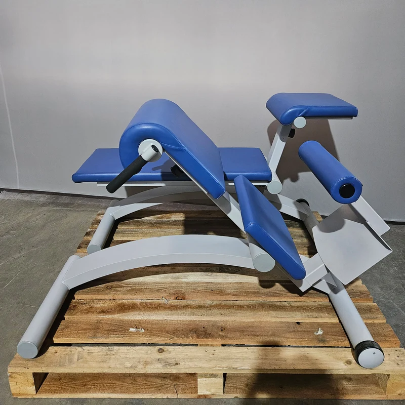 2er Set - Frei Genius Basic Lateral & Lumbaltrainer (Kombigerät) sowie Bauchbank (Abdominal Trainer), Farbe Silber, gebraucht - überholter Zustand