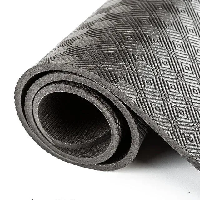 Profi Gymnastikmatte 180 x 65 x 0,8 cm - Farbe Schwarz - Made in Germany
