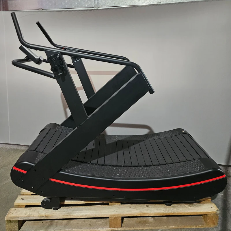 Curved Lamellen Laufband - ähnlich Assault Runner oder Woodway, Farbe Schwarz, gebraucht - geprüfter Zustand