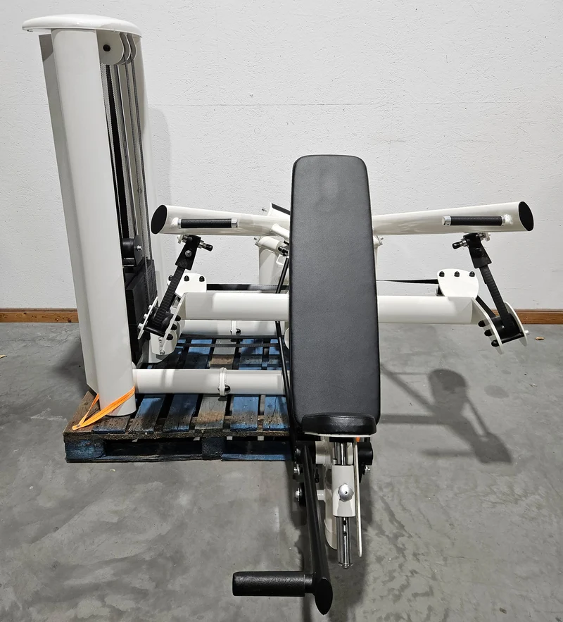 Gym80 Schulterpresse DUAL 3043 Sygnum, Shoulder Press, Overhead Press, Rahmenfarbe Weiß, gebraucht - überholter Zustand