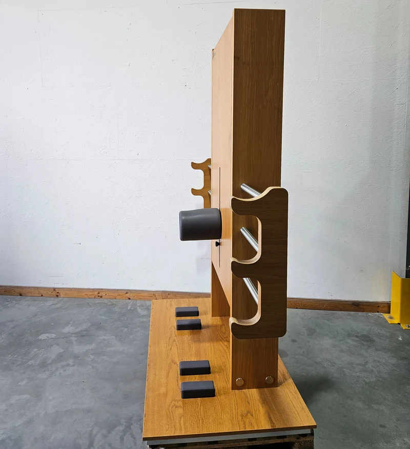 Fle-xx 6er Beweglichkeitszirkel, Rückgrat-Konzept, Dehnzirkel aus Holz von Flexx, Holzfarbe Hell, guter gebrauchter Zustand