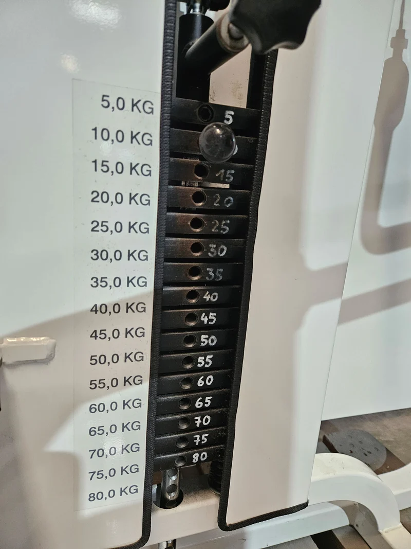 Proxomed, Stützstemme, Dips, Trizepsmaschine, Armstrecker, Compass Serie, Farbe Weiß, gebraucht - geprüfter Zustand mit Gebrauchsspuren