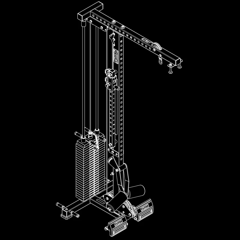 ATX Latzug Option MPX-780 - 125 kg Steckgewichte
