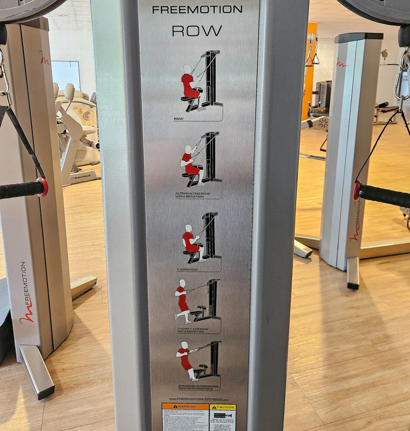 Freemotion Row G604 - Rudern am Kabel, Rudermaschine, Rücken Krafttrainingsgerät aus der Genesis Serie, Rahmenfarbe Silber, gebraucht - überholter Zustand