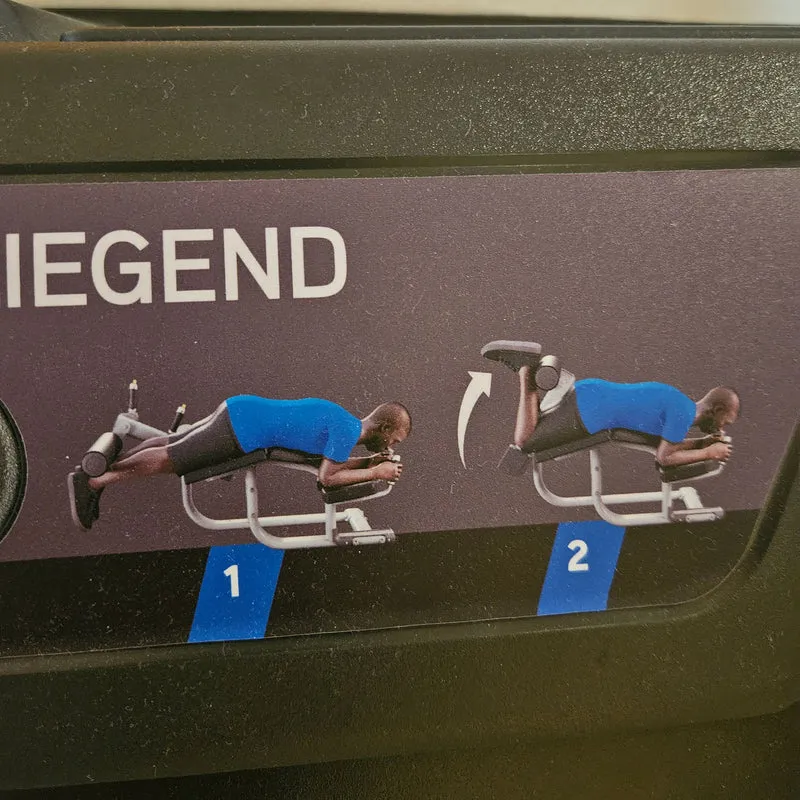Matrix Ultra Prone Leg Curl G7-S73, Beinbeuger liegend, Rahmen Silber, gebraucht - überholter Zustand