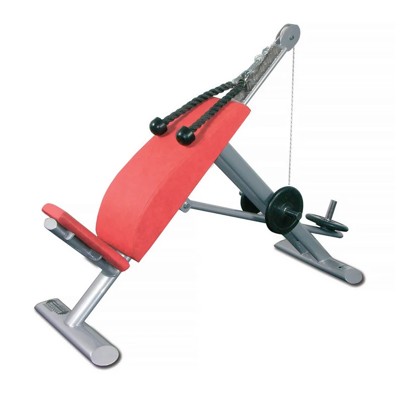 Bauchmaschine Plate loaded, Bauchbank, Sit Up Ab Crunch Bench, Crunchstuhl T 500, Teuwsen Sportgerät, Rahmenfarbe Anthrazit, gebrauchter - überholter Zustand