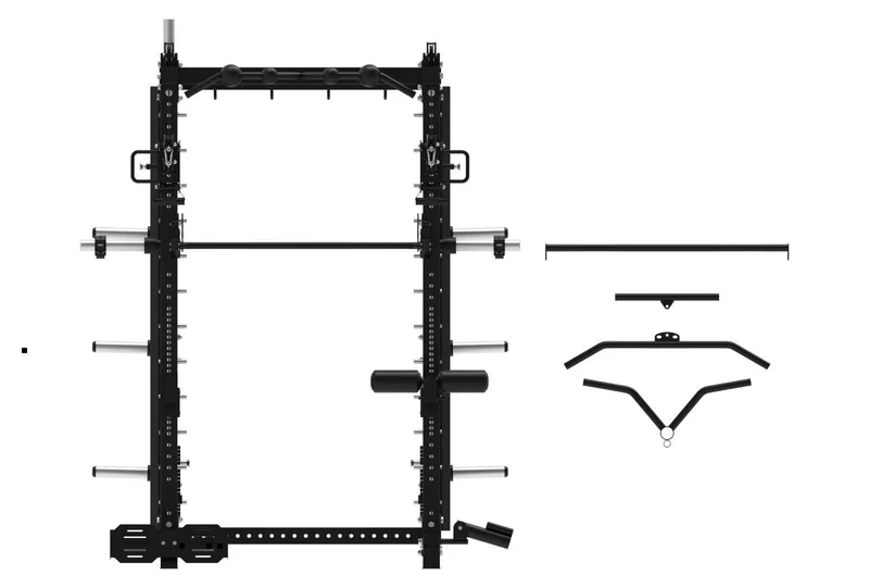 Titanium Strength Multipresse mit Doppelseilzug und Rack B500 Pro