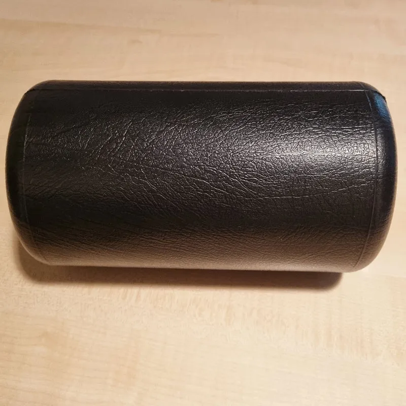 Polsterrolle / Beinpolsterrolle 140x250, schwarz, ledernarbig