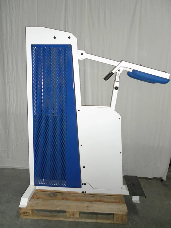 Jimsa Wadenmaschine, stehend, Calf Machine, großer 240kg Gewichtsblock, gebraucht - geprüfter Zustand