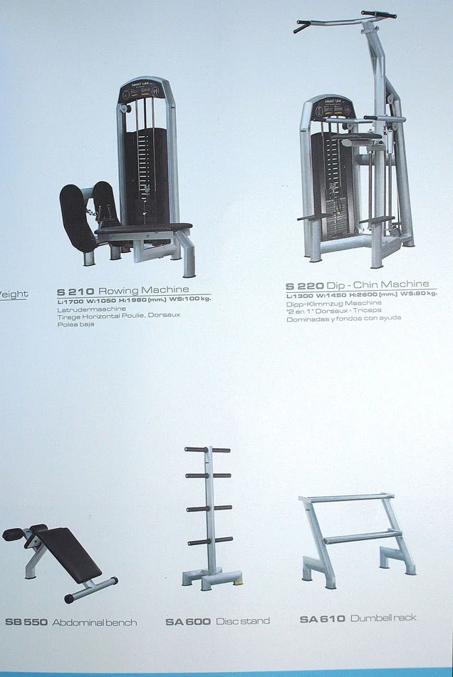 Jimsa Smartline-, Proline- und Benchline Gerätepark, 25 Kraftgeräte, Farbe Silber, Ausstellungsstücke