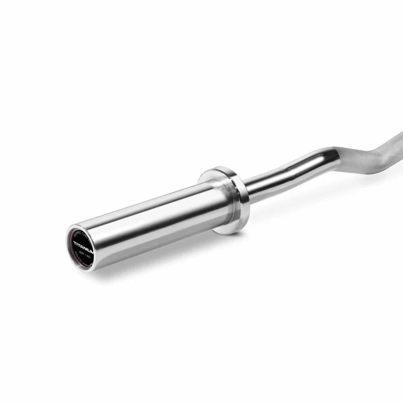 Titanium Strength Olympic EZ Curl Bar mit Collars BOZ20