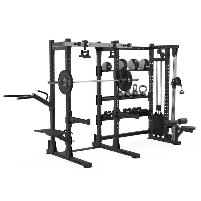 Titanium Strength Elite Series Half Rack mit Seilzug und Regale E70