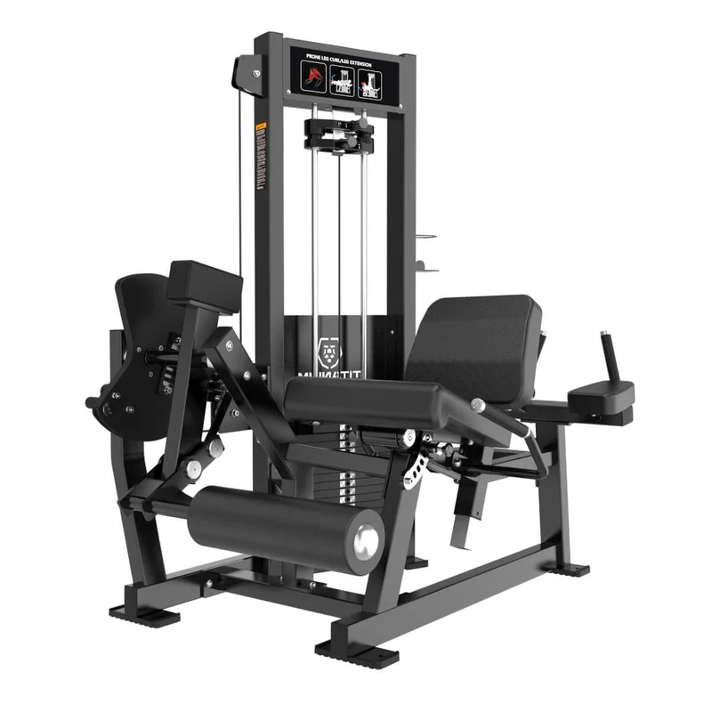 Titanium Strength Elite Series RX Beinstrecker und liegender Beinbeuger (stack loaded) ELRX-S61
