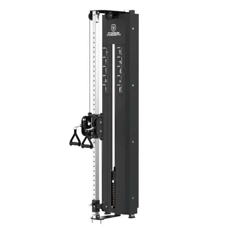 Titanium Strength Black Series Kompakte Seilzugstation für Wandmontage BS-CCO
