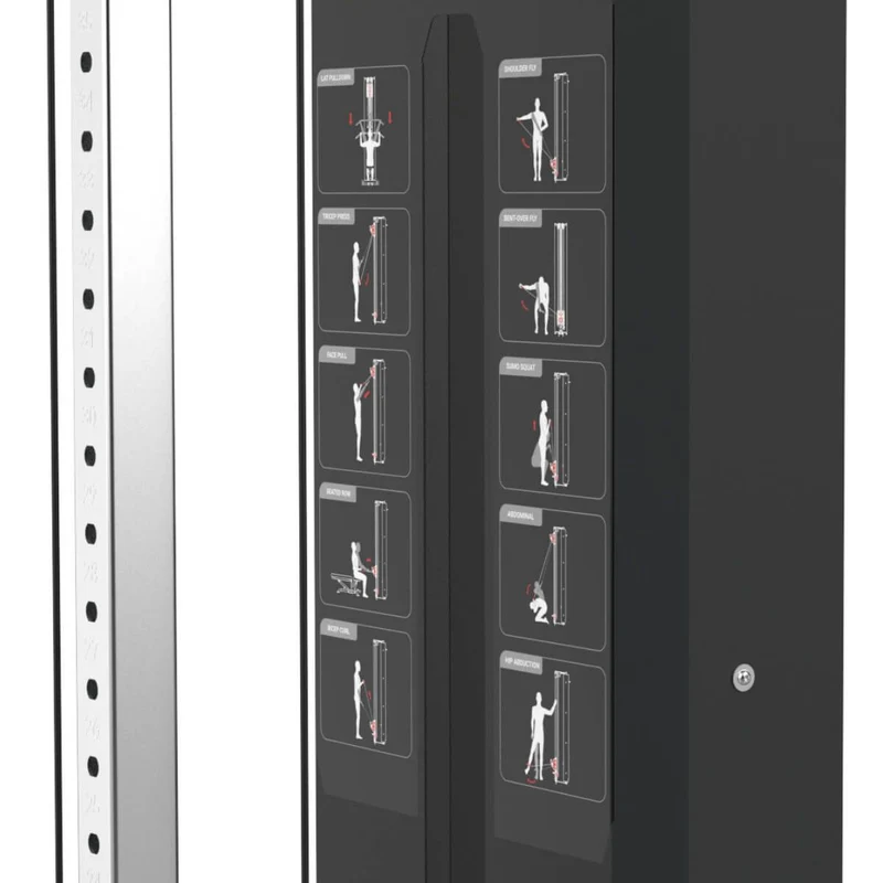Titanium Strength Black Series Kompakte Seilzugstation für Wandmontage BS-CCO