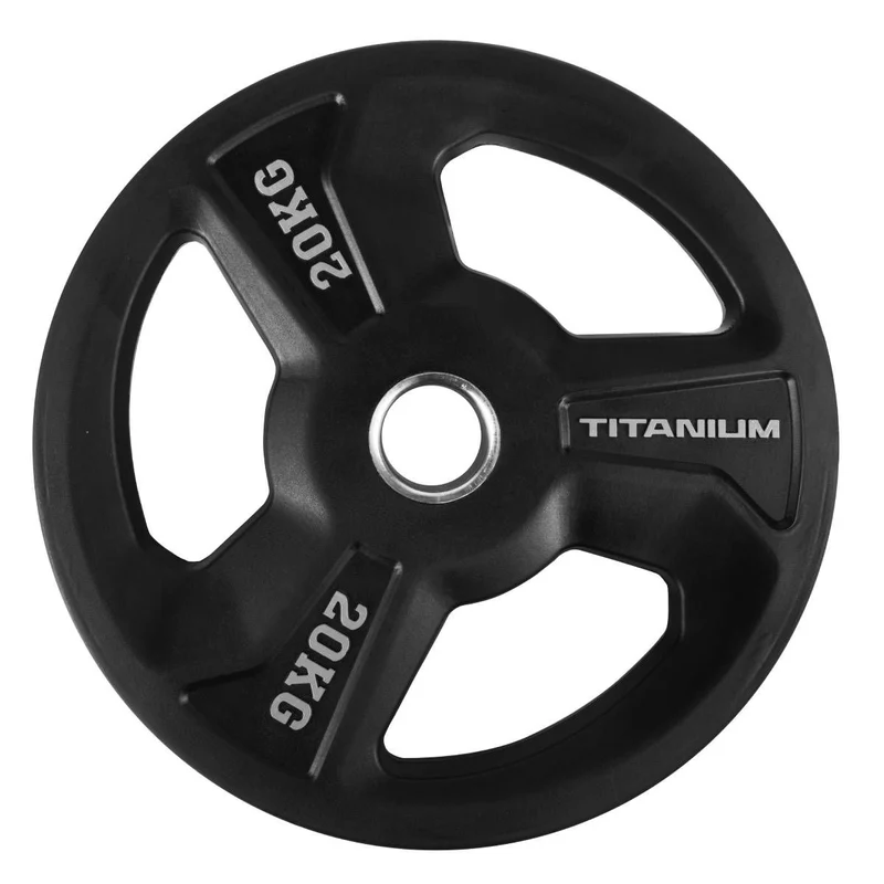 Titanium Strength Premium Gummischeiben mit 3 Tri-Grip Griffen