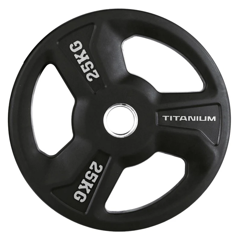 Titanium Strength Premium Gummischeiben mit 3 Tri-Grip Griffen