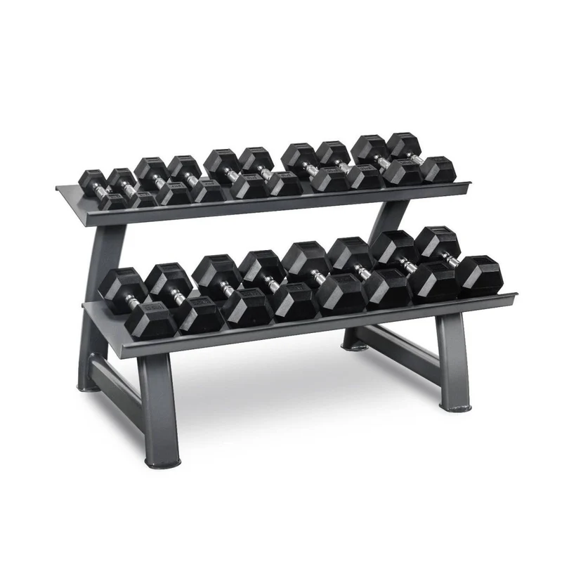 Titanium Strength Hexagonal Hantelset 2–20 kg mit Rack TH20
