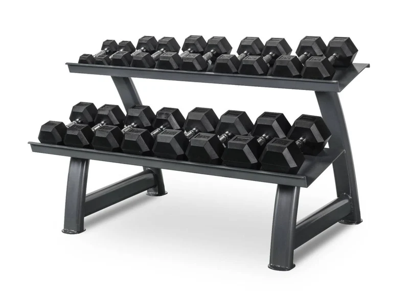 Titanium Strength Hexagonal Hantelset 2–20 kg mit Rack TH20
