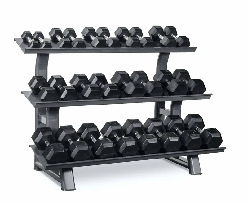 Titanium Strength Hexagonal Hantelset 2–20 kg mit Rack TH20