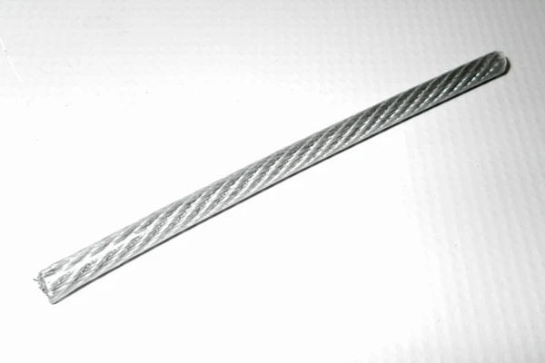Stahlseil 5 auf 6 mm, ummantelt, lfd. Meter