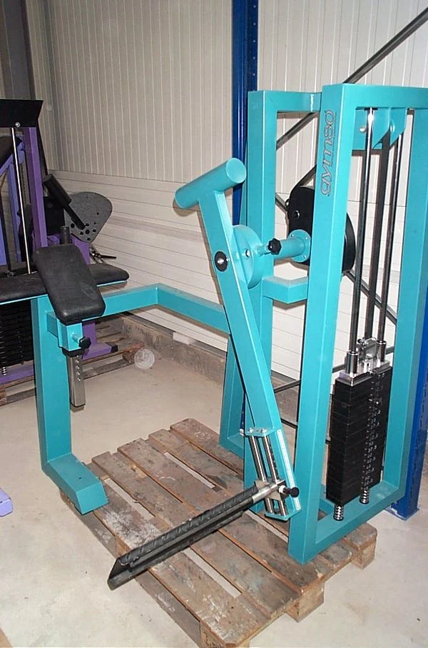Gym80 Glutaeus radial, Pomaschine, Gluteus Kick, Rahmenfarbe Türkis, gebraucht - geprüfter Zustand