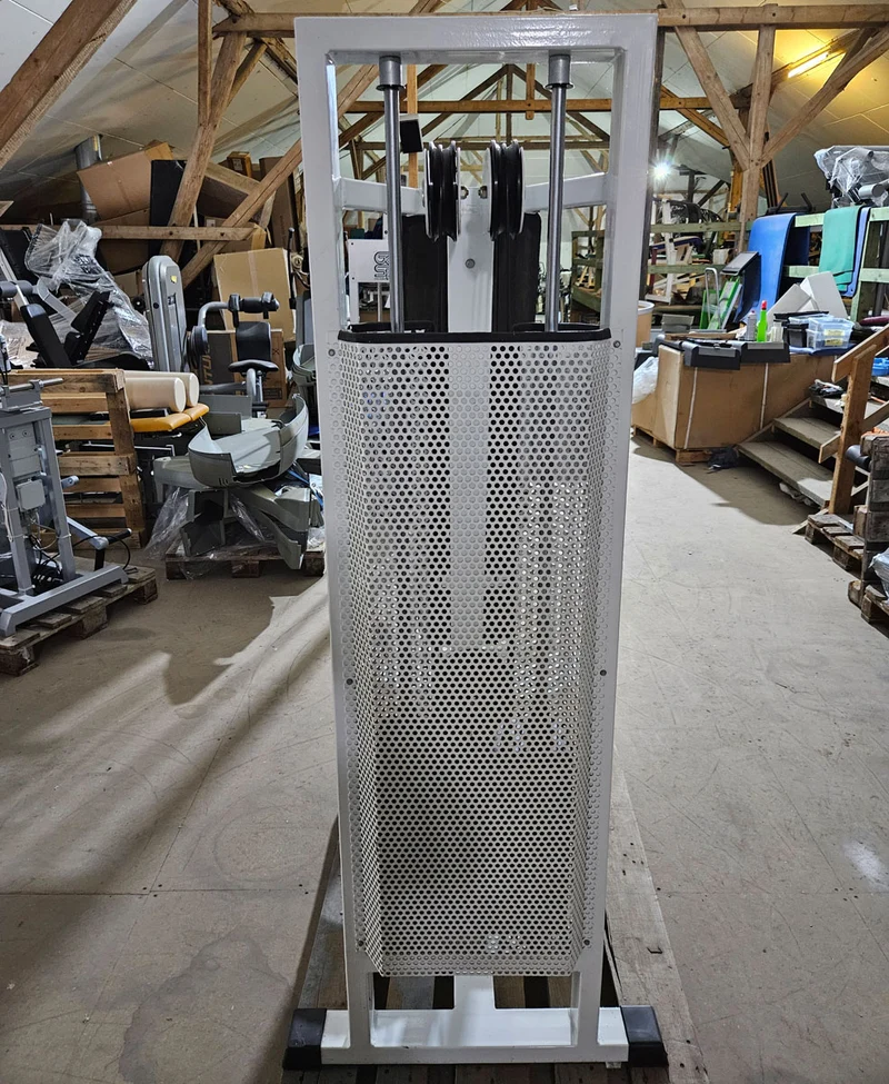 Panatta 2 Geräte im Set = Abduktoren und Adduktorenmaschine, Rahmen Weiß, Oldschool Bodybuilding Kraftgeräte, Fit 2000 Serie, gebraucht mit Gebrauchsspuren