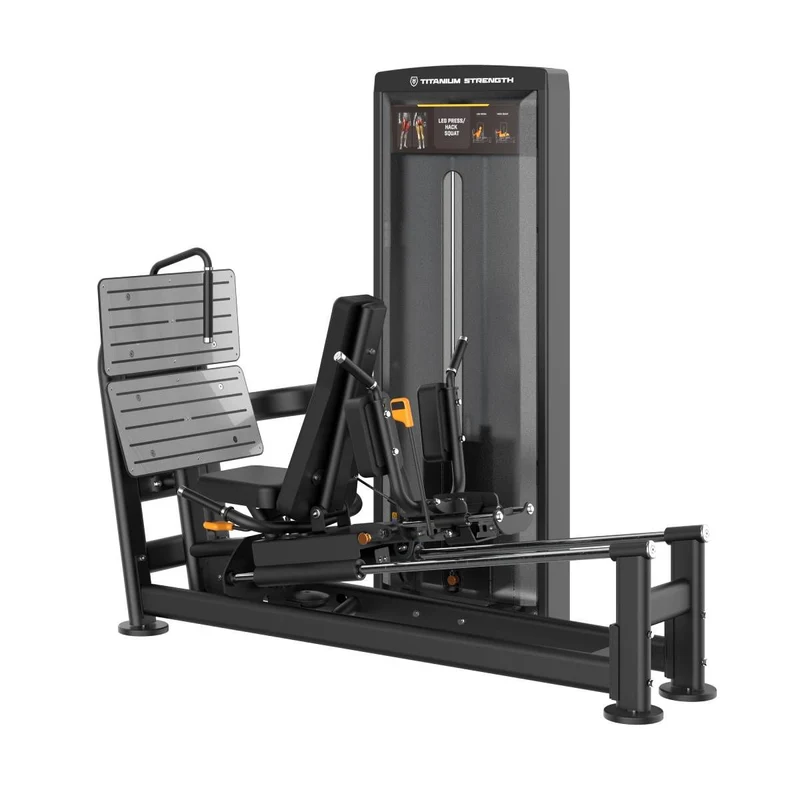 Titanium Strength Black Series Dual-Beinpresse / Hack Squat V2 (stack loaded)