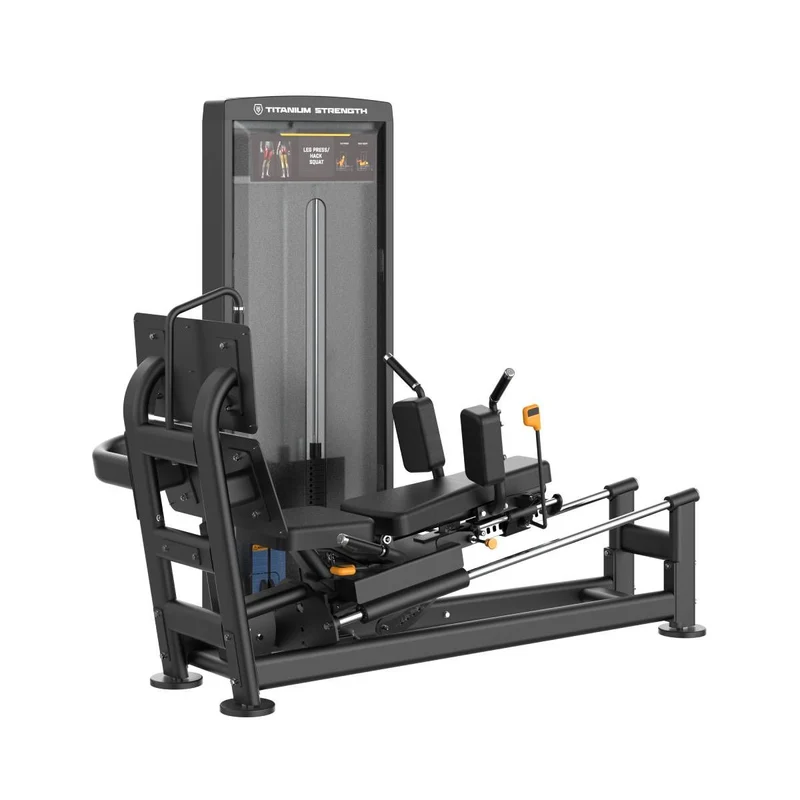 Titanium Strength Black Series Dual-Beinpresse / Hack Squat V2 (stack loaded)