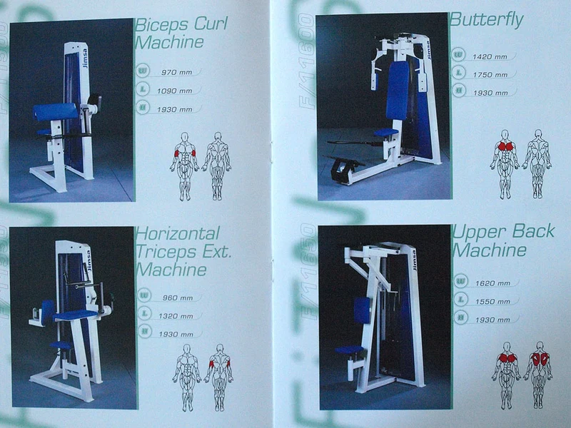 Jimsa Kraftgerätepark Proline Set 4, Fitnessstudio Geräte Ausstattung, gebraucht