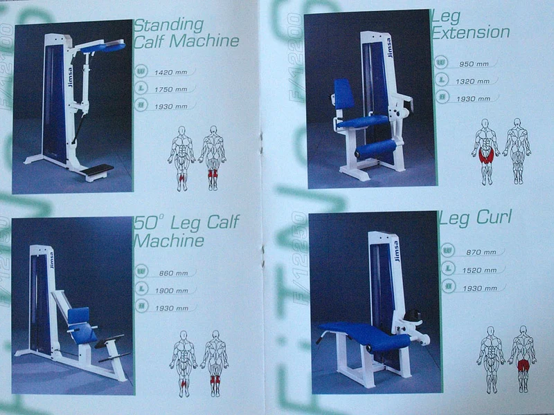 Jimsa Kraftgerätepark Proline Set 4, Fitnessstudio Geräte Ausstattung, gebraucht