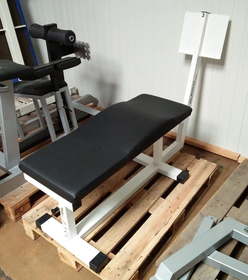 Dr. Wolff Abdominal-Trainer 335, Bauchbank mit Fußstütze, weiß, gebraucht
