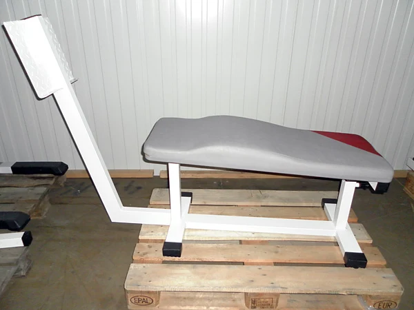 Dr. Wolff Abdominal-Trainer 335, Bauchbank mit Fußstütze, weiß, gebraucht