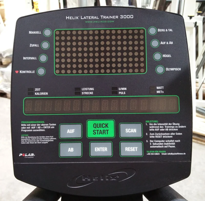 Pulse Fitness Lateraltrainer Helix 3000, ähnlich Stepper im Kreis, drehende Bewegung, gebraucht - überholter Zustand