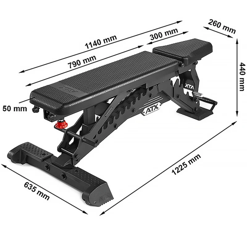 ATX Warrior Bench - Wide - mit PU Polster
