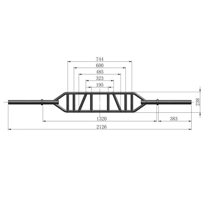 Titanium Strength Olympic Multi Grip Bar MGB
