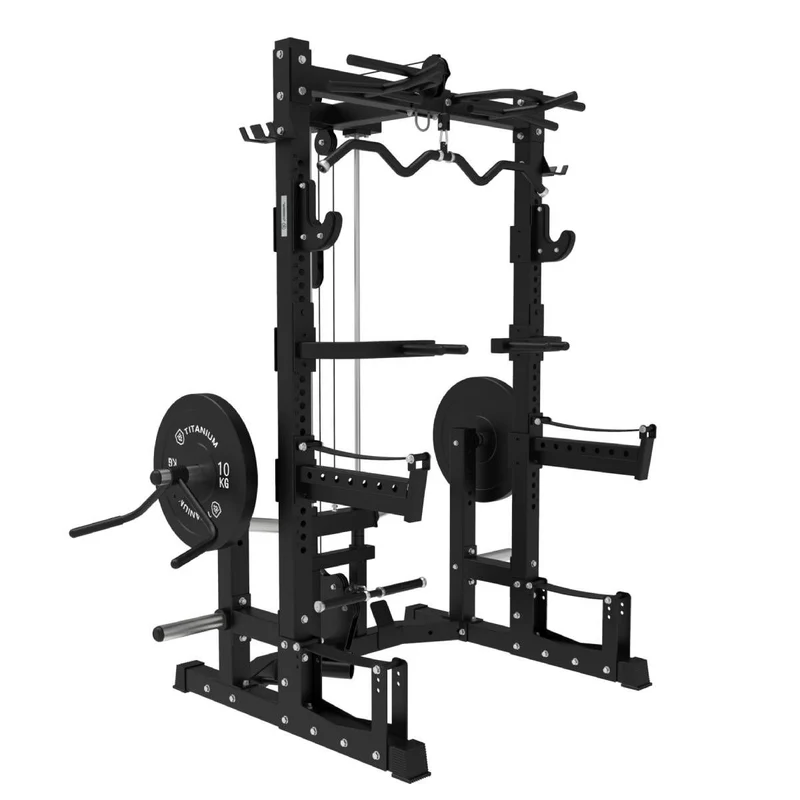 Titanium Strength Ultimate Half Rack mit Hoch- und Niedrigpulley USQR