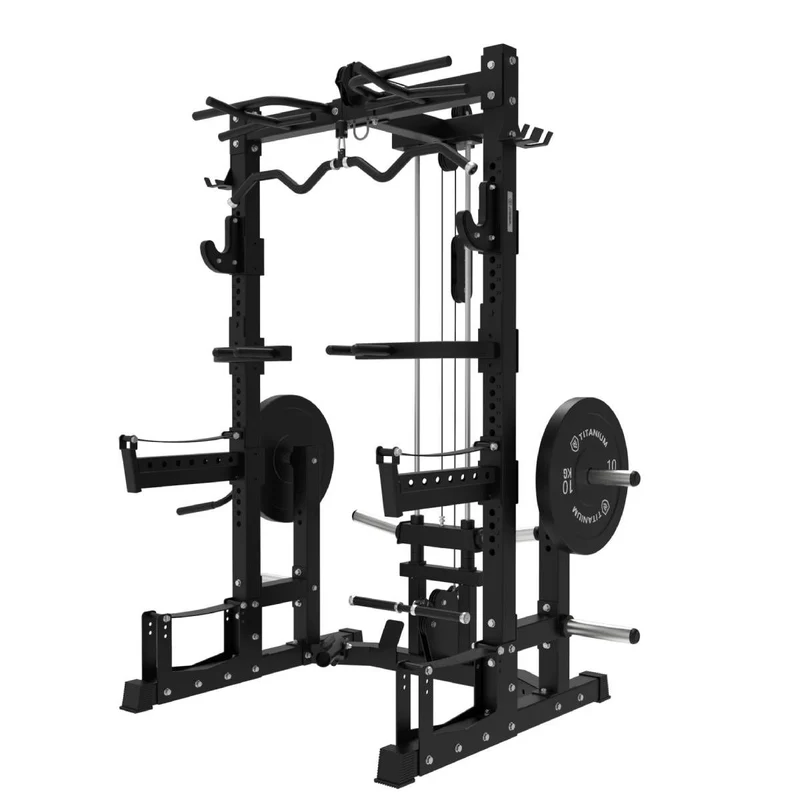 Titanium Strength Ultimate Half Rack mit Hoch- und Niedrigpulley USQR