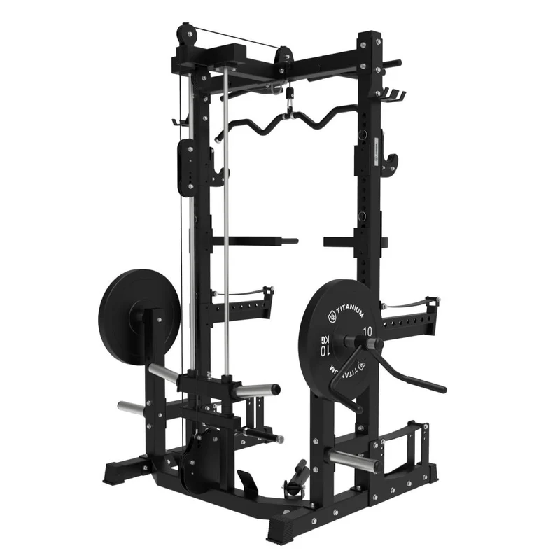 Titanium Strength Ultimate Half Rack mit Hoch- und Niedrigpulley USQR
