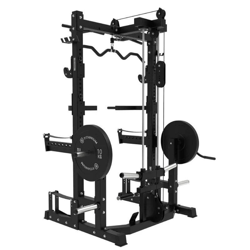 Titanium Strength Ultimate Half Rack mit Hoch- und Niedrigpulley USQR
