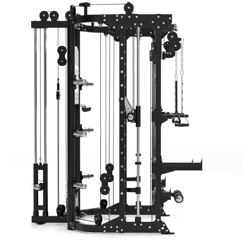 Titanium Strength All-in-One Trainer Doppelseilzug, Multipower und Power Rack R100