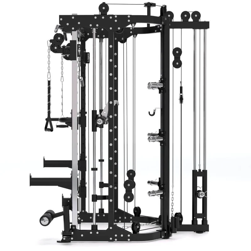 Titanium Strength All-in-One Trainer Doppelseilzug, Multipower und Power Rack R100