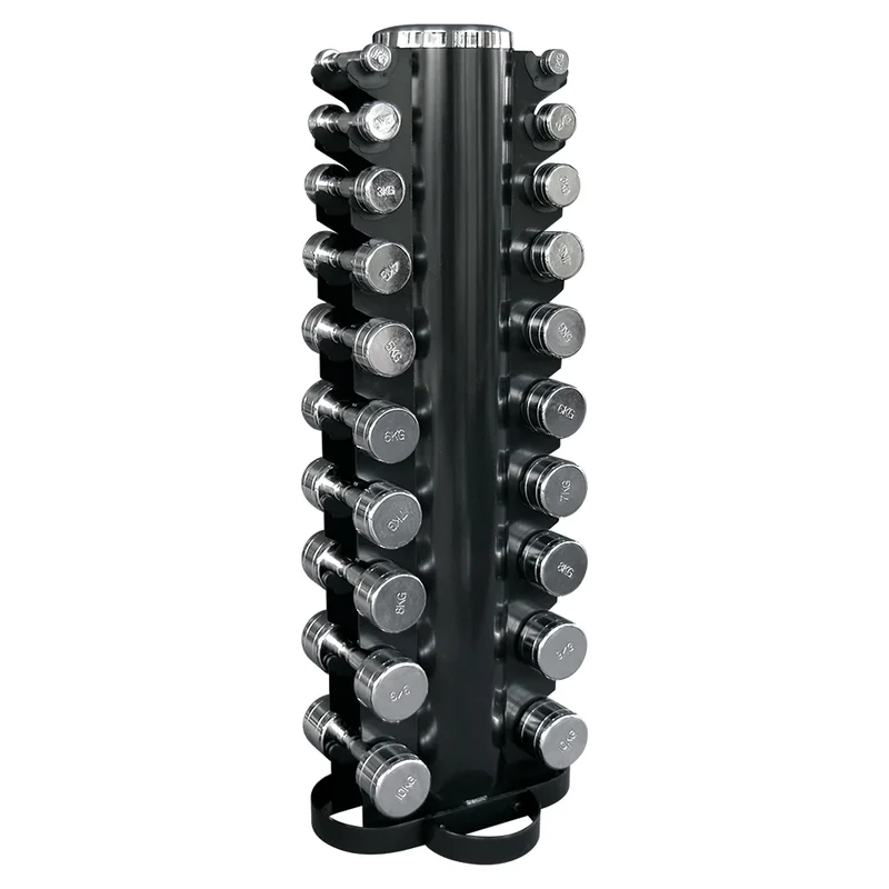 Body-Solid Chrom-Kurzhantel Set (1-10kg) inkl. Ablage CHDUSET